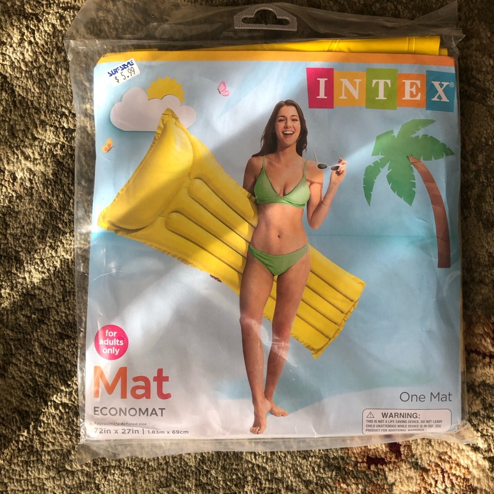 Intex Yellow Inflatable Pool Mat - Economat